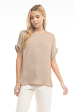 Load image into Gallery viewer, Taupe short Dolan sleeve top

