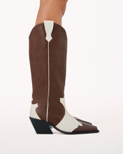 Load image into Gallery viewer, Etta chocolate ivory tall boot
