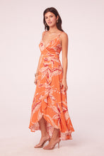Load image into Gallery viewer, Cream orange maxi dress
