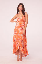 Load image into Gallery viewer, Cream orange maxi dress
