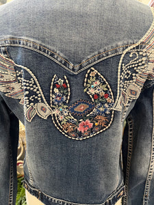 Denim jacket Horseshoe embroidery