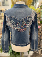 Load image into Gallery viewer, Denim jacket Horseshoe embroidery
