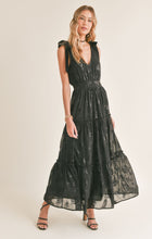 Load image into Gallery viewer, Black maxi party dress
