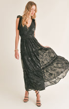 Load image into Gallery viewer, Black maxi party dress
