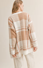 Load image into Gallery viewer, Cream caramel plaid sweater
