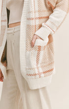 Load image into Gallery viewer, Cream rust plaid sweater
