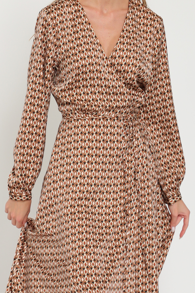 Brown cream black maxi dress Avec Moi Decor Brown cream black maxi dress Avec Moi Decor