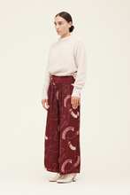 Load image into Gallery viewer, Wine cream soft pant
