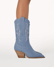 Load image into Gallery viewer, Asha blue denim boot
