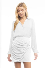 Load image into Gallery viewer, White button front long sleeve top
