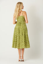 Load image into Gallery viewer, Tea green medallion print midi dress
